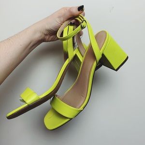Highlighter Block Heel Strappy Sandals 9.5